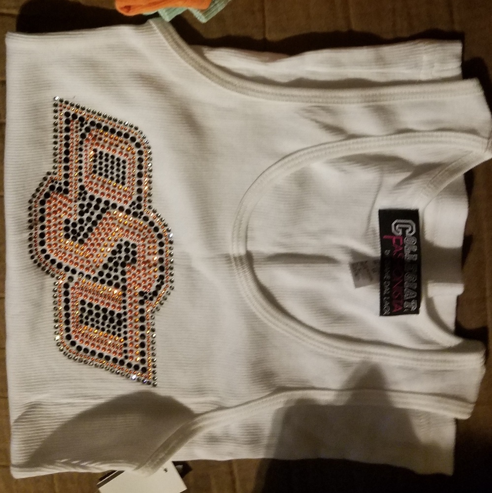 Oklahoma state university rhinestone tank